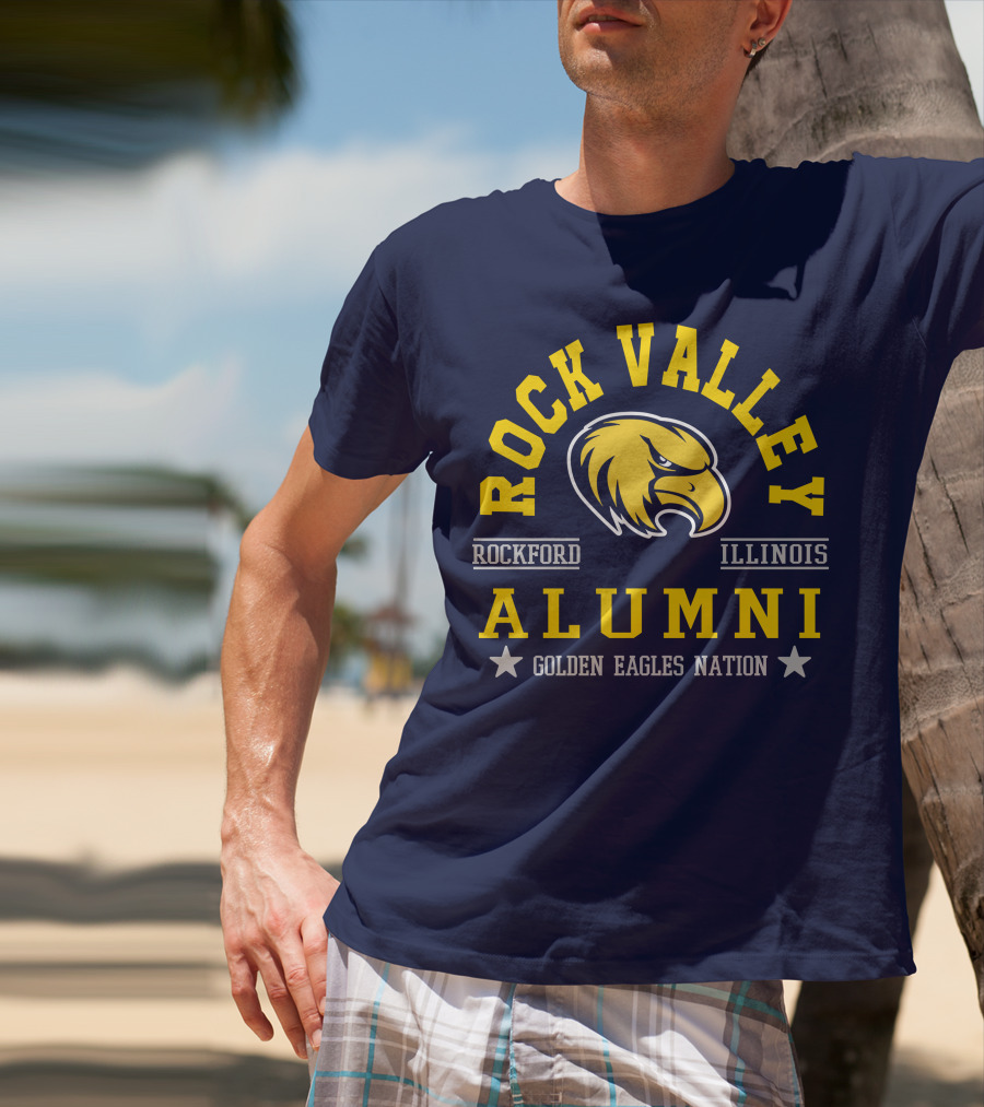 Rock Valley College Alumni Rockford Illinois Golden Eagles Nation T-Shirt