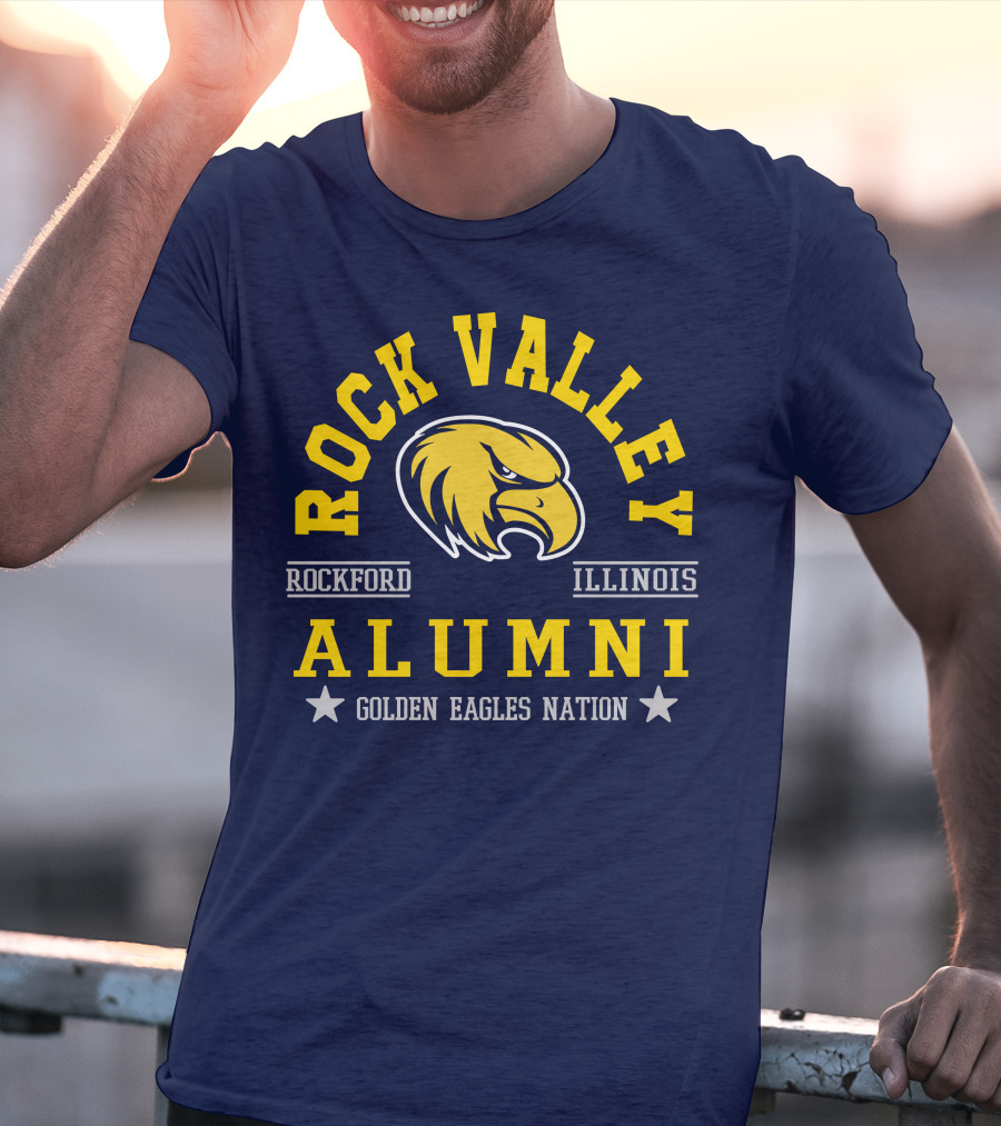 Rock Valley College Alumni Rockford Illinois Golden Eagles Nation T-Shirt