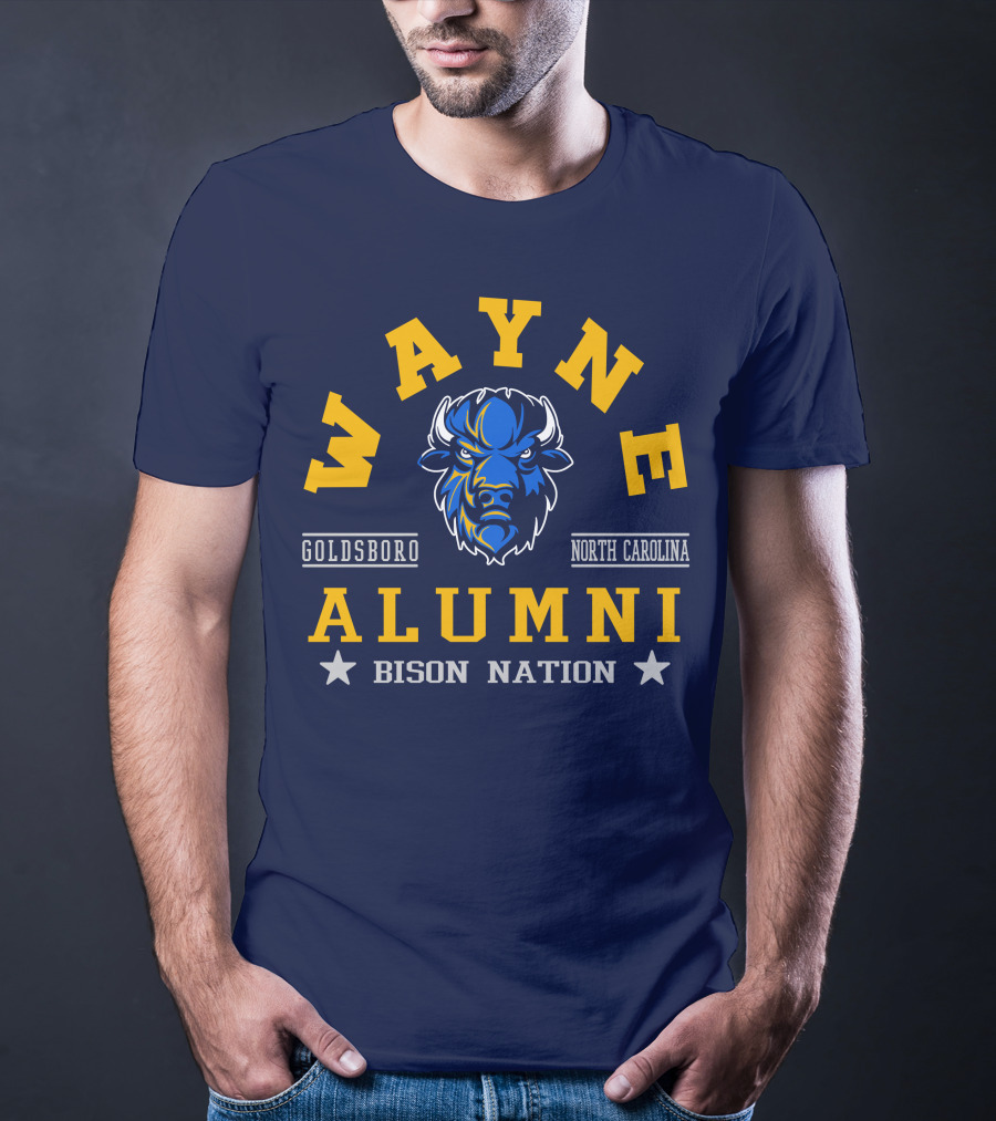 Wayne College Alumni Goldsboro North Carolina Bison Nation T-Shirt