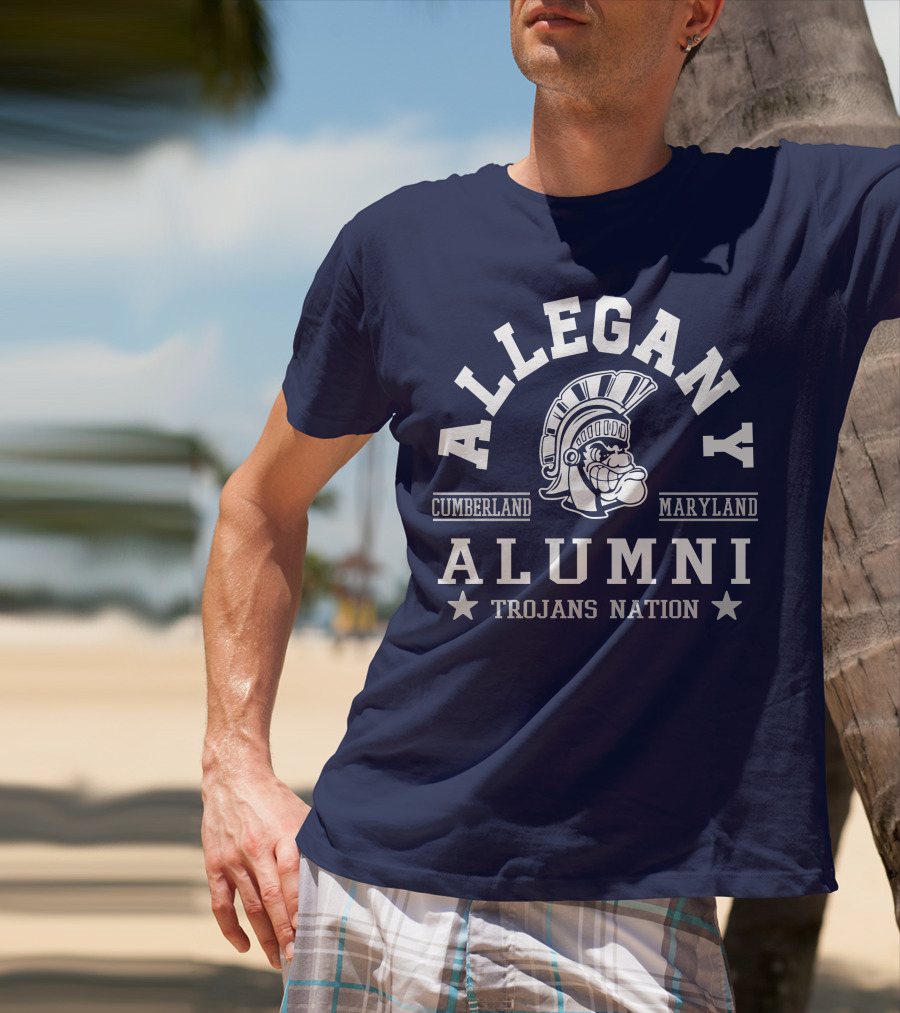 Allegany Cumberland Maryland Alumni Trojans Nation T-Shirt