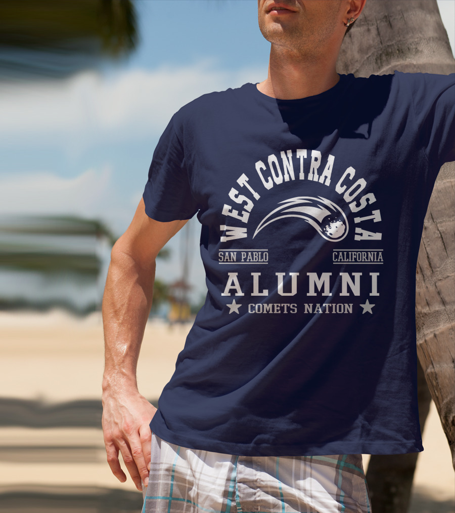 West Contra Costa San Pablo California Alumni Comets Nation T-Shirt