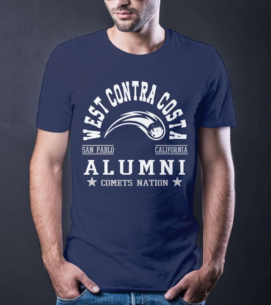 West Contra Costa San Pablo California Alumni Comets Nation T-Shirt