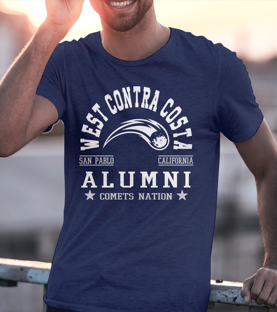 West Contra Costa San Pablo California Alumni Comets Nation T-Shirt