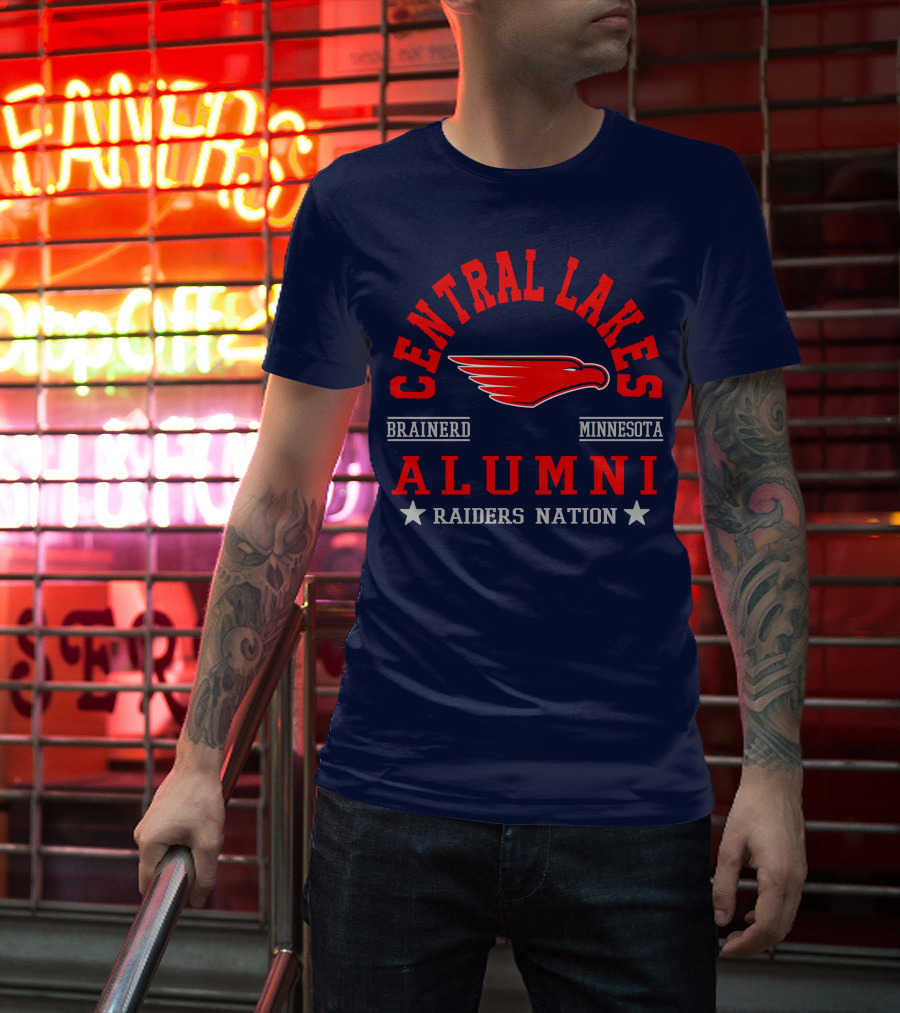 Central Lakes College Alumni Raiders Nation Brainerd Minnesota T-Shirt