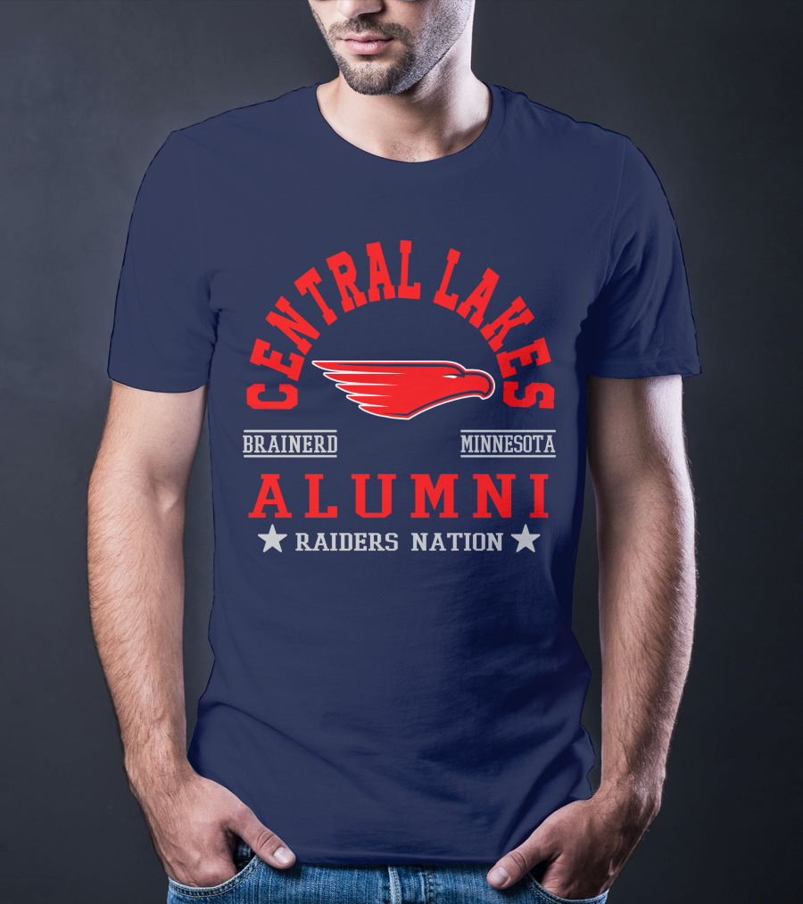 Central Lakes College Alumni Raiders Nation Brainerd Minnesota T-Shirt