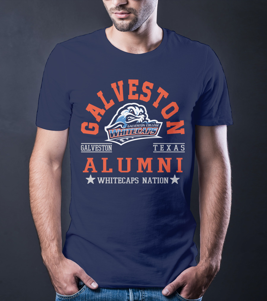 Galveston College Whitecaps Alumni Texas Whitecaps Nation T-Shirt