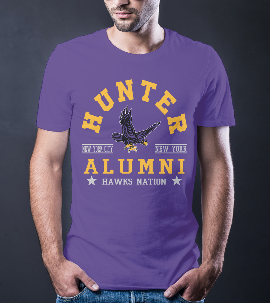 Hunter College New York City Hawks Alumni Nation T-Shirt
