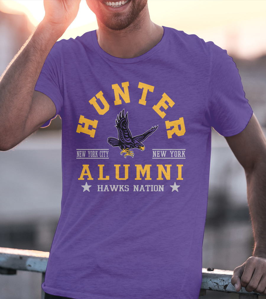 Hunter College New York City Hawks Alumni Nation T-Shirt