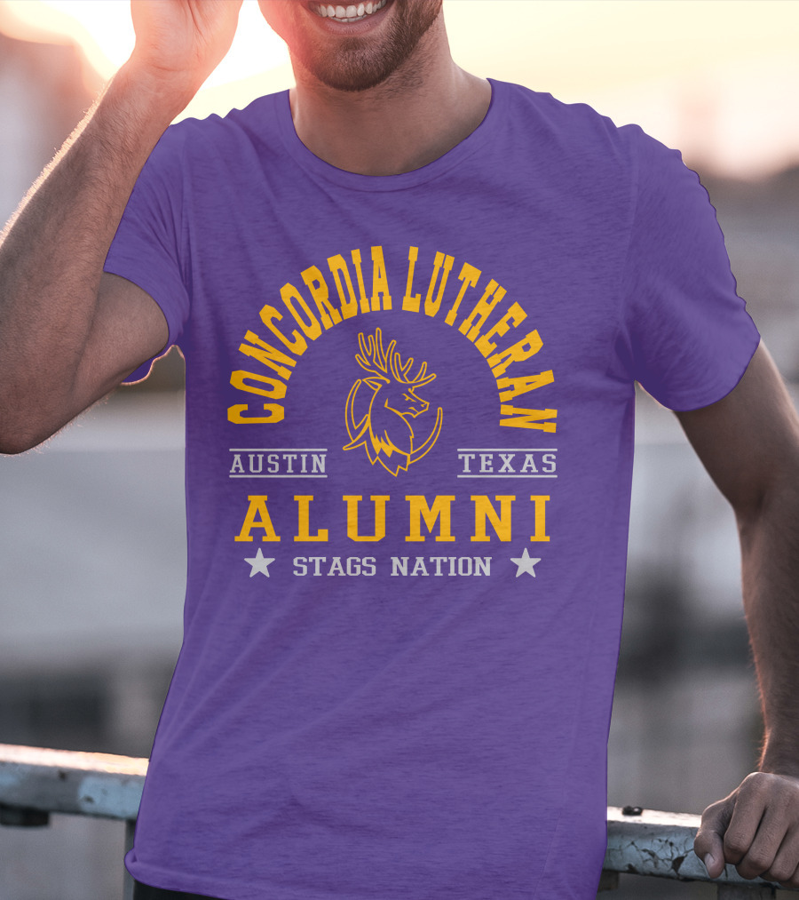 Concordia Lutheran Austin Texas Alumni Stags Nation T-Shirt