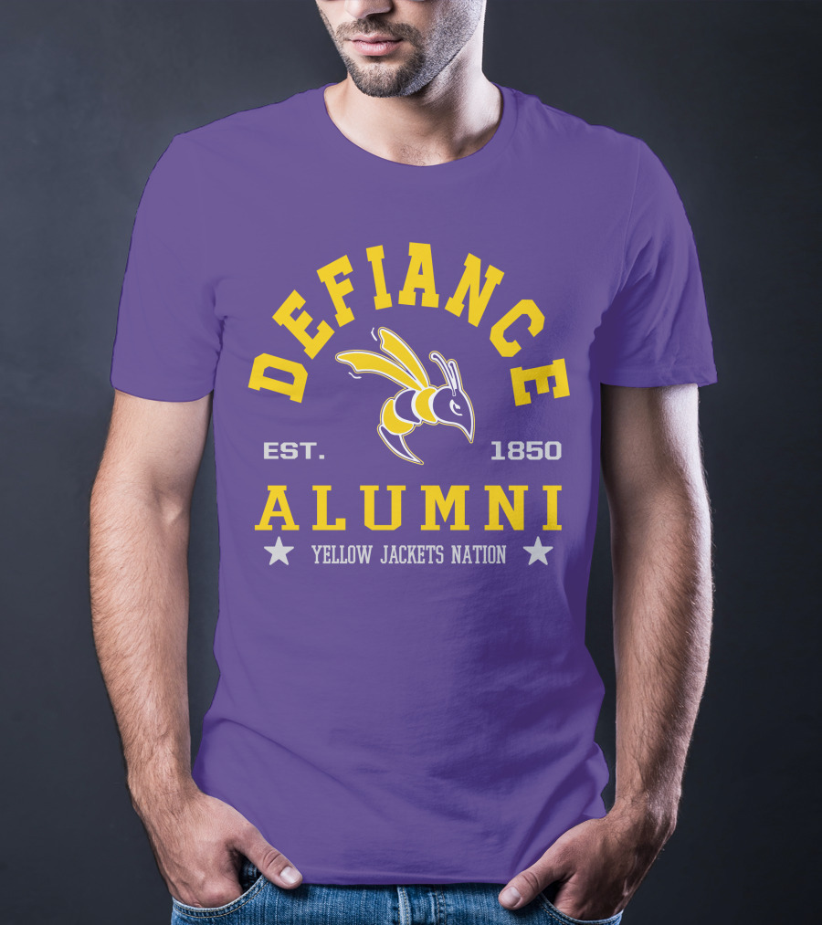 Defiance College Alumni Yellow Jackets Nation Est. 1850 T-Shirt