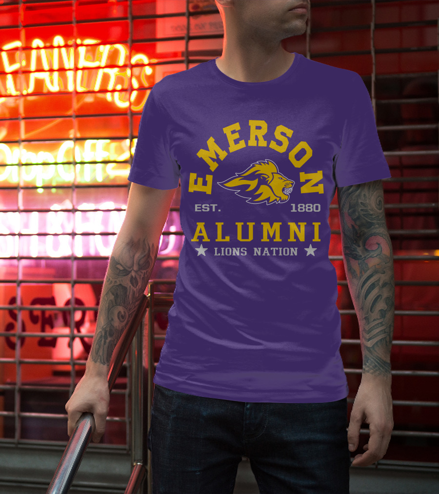 Emerson Alumni Lions Nation Est. 1880 T-Shirt