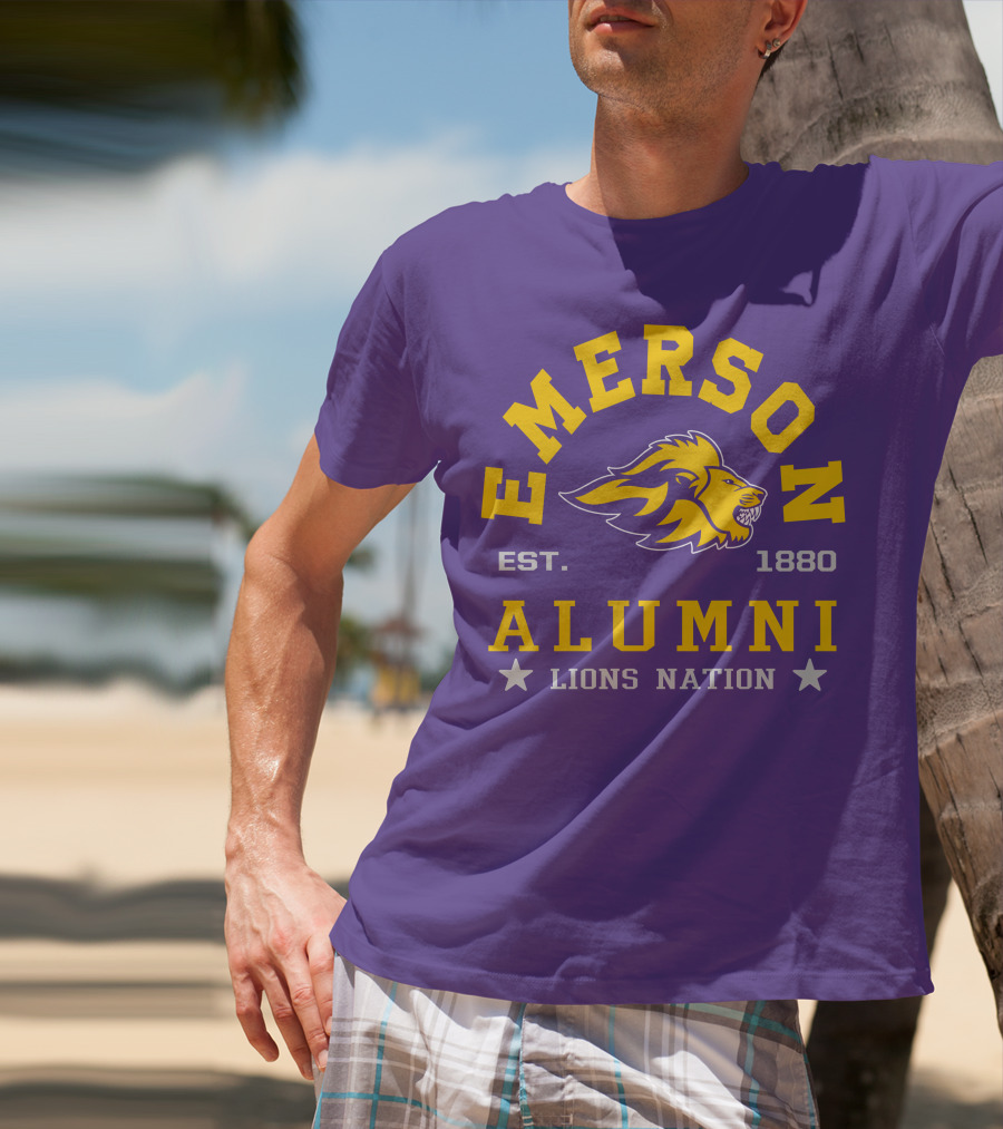 Emerson Alumni Lions Nation Est. 1880 T-Shirt