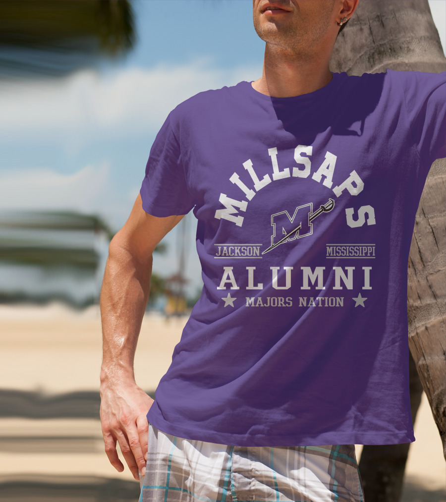 Millsaps College Jackson Mississippi Alumni Majors Nation T-Shirt