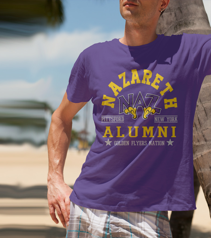 Nazareth College Alumni Pittsford New York Golden Flyers Nation T-Shirt