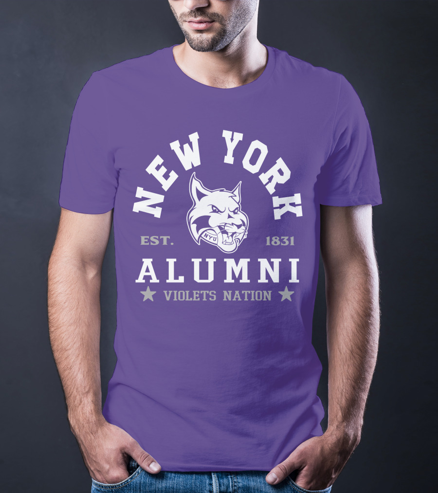 New York Alumni Violets Nation Est. 1831 NYU T-Shirt