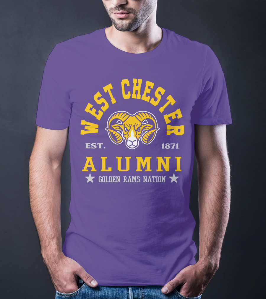 West Chester Alumni Est. 1871 Golden Rams Nation T-Shirt