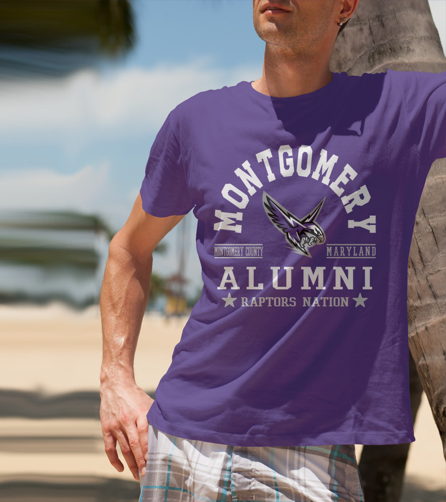 Montgomery County Maryland Alumni Raptors Nation T-Shirt