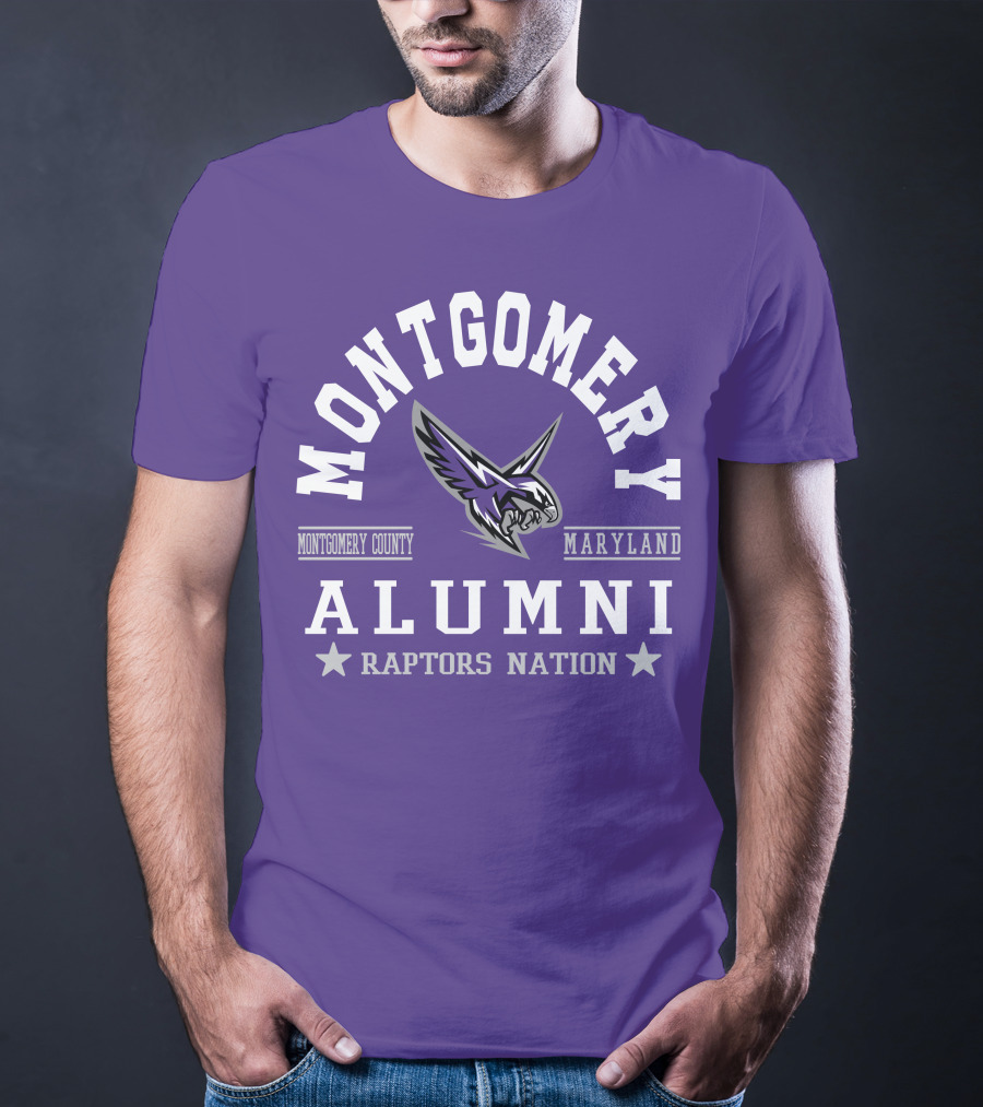 Montgomery County Maryland Alumni Raptors Nation T-Shirt