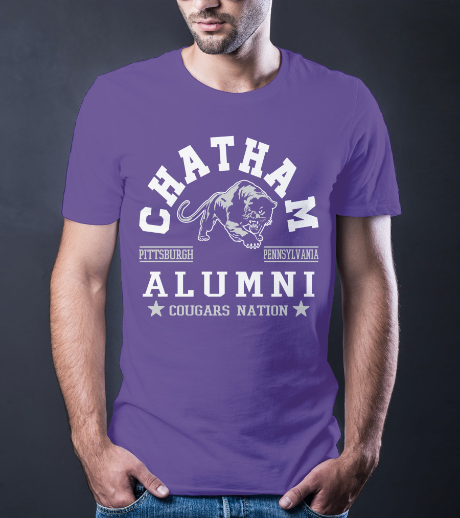 Chatham Pittsburgh Pennsylvania Alumni Cougars Nation T-Shirt
