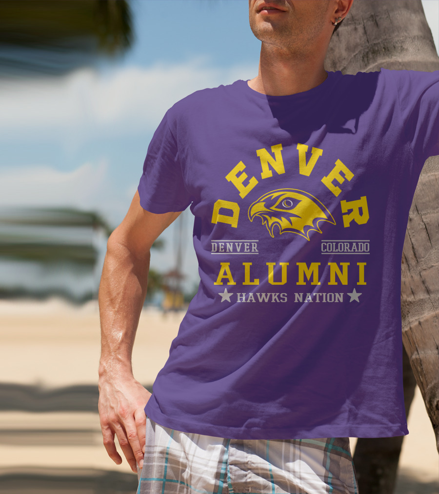 Denver Colorado Alumni Hawks Nation T-Shirt