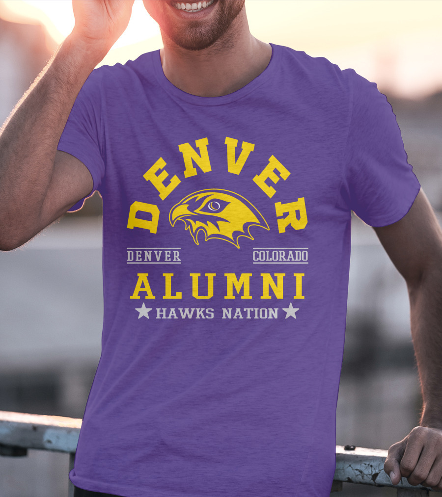 Denver Colorado Alumni Hawks Nation T-Shirt