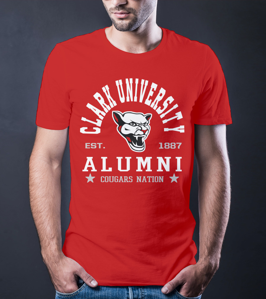 Clark University Alumni Cougars Nation Est. 1887 T-Shirt
