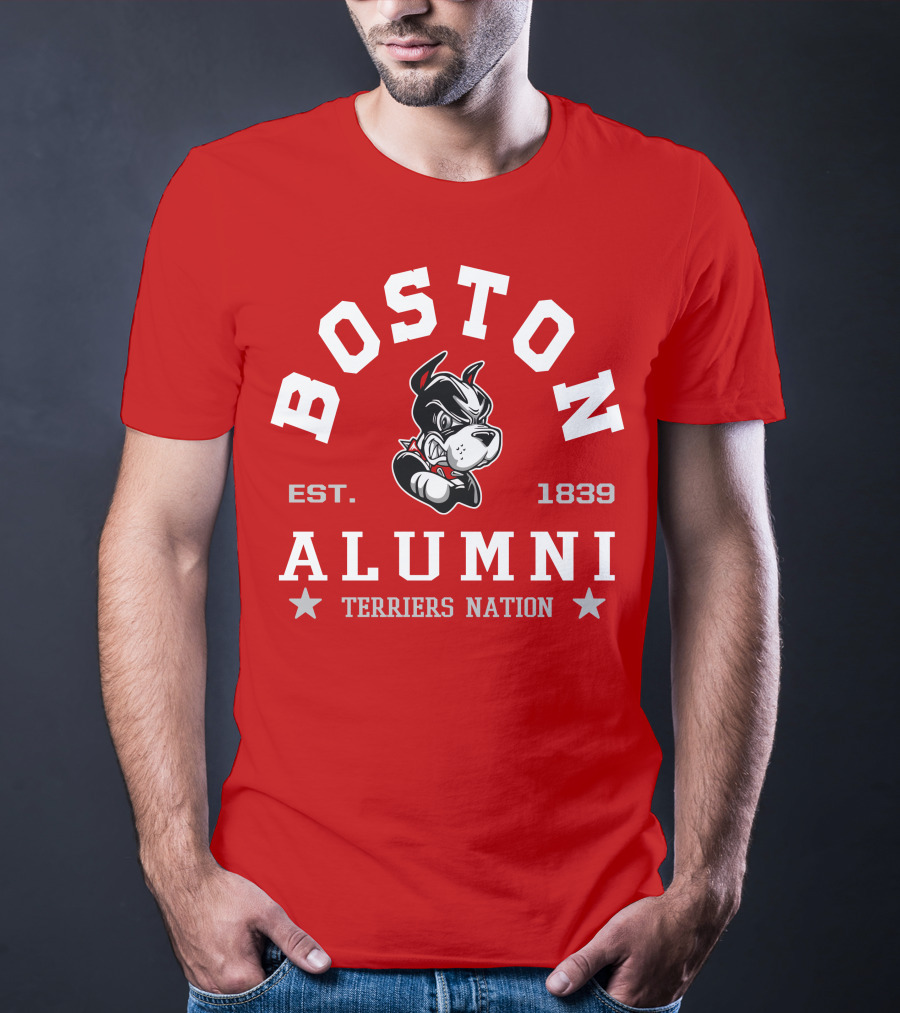Boston University Alumni Established 1839 Terriers Nation T-Shirt