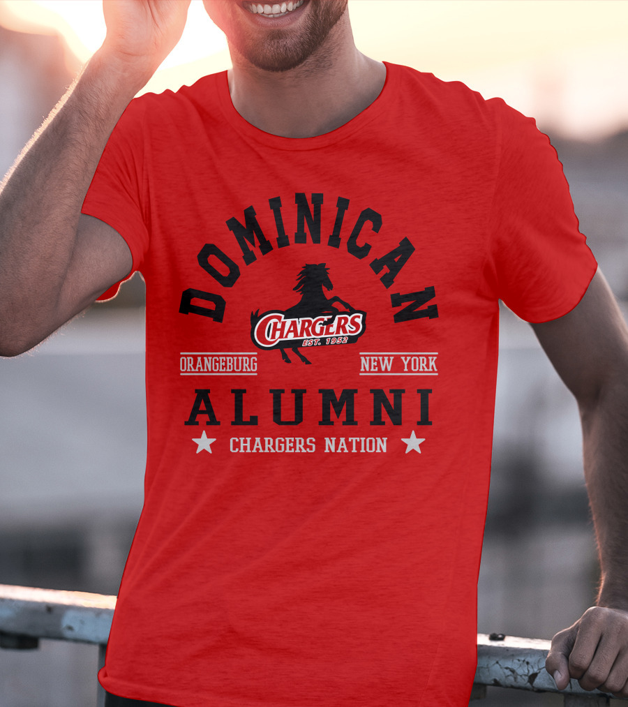 Dominican Chargers Alumni Orangeburg New York Chargers Nation T-Shirt