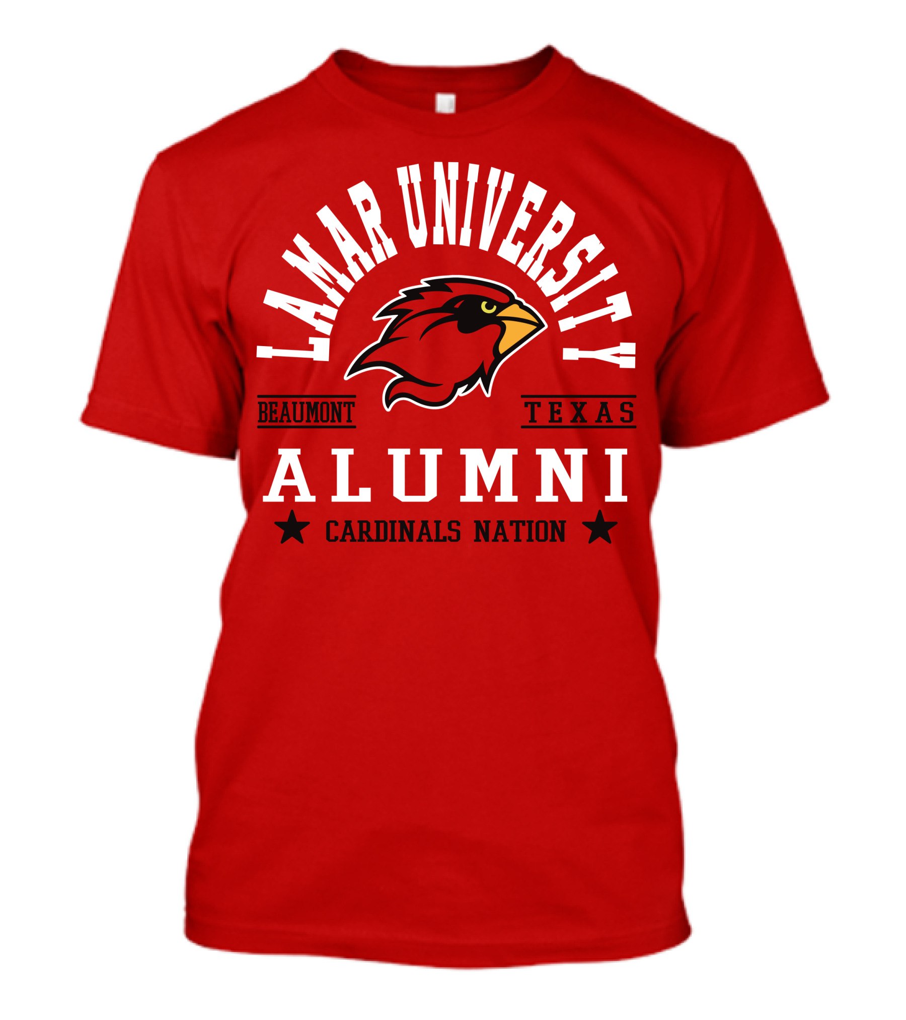 Lamar University Alumni Beaumont Texas Cardinals Nation T-Shirt