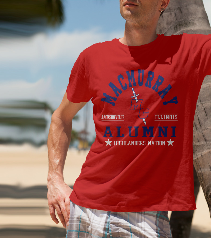 MacMurray College Jacksonville Illinois Alumni Highlanders Nation T-Shirt