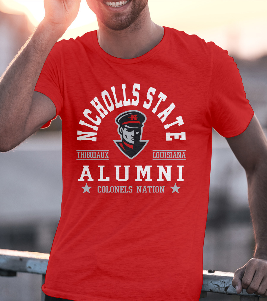 Nicholls State University Alumni Colonels Nation Thibodaux Louisiana T-Shirt