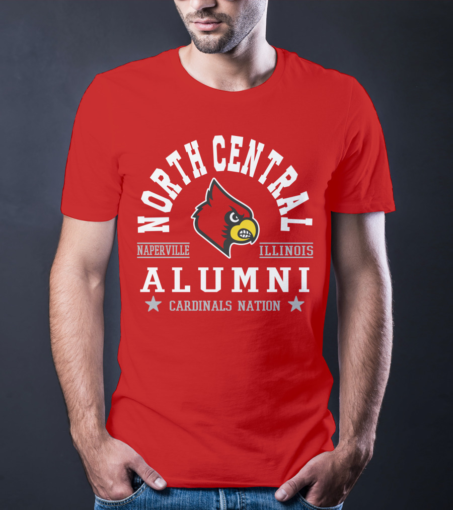 North Central College Naperville Illinois Cardinals Nation Alumni T-Shirt