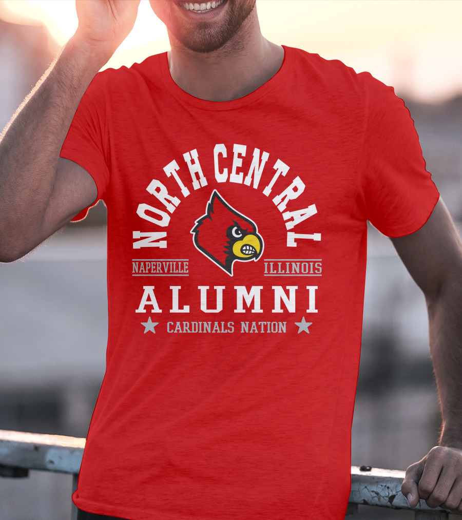 North Central College Naperville Illinois Cardinals Nation Alumni T-Shirt