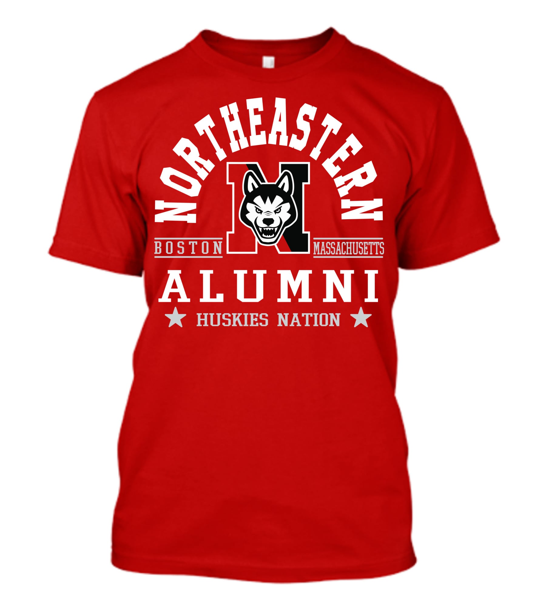Northeastern Alumni Boston Massachusetts Huskies Nation T-Shirt