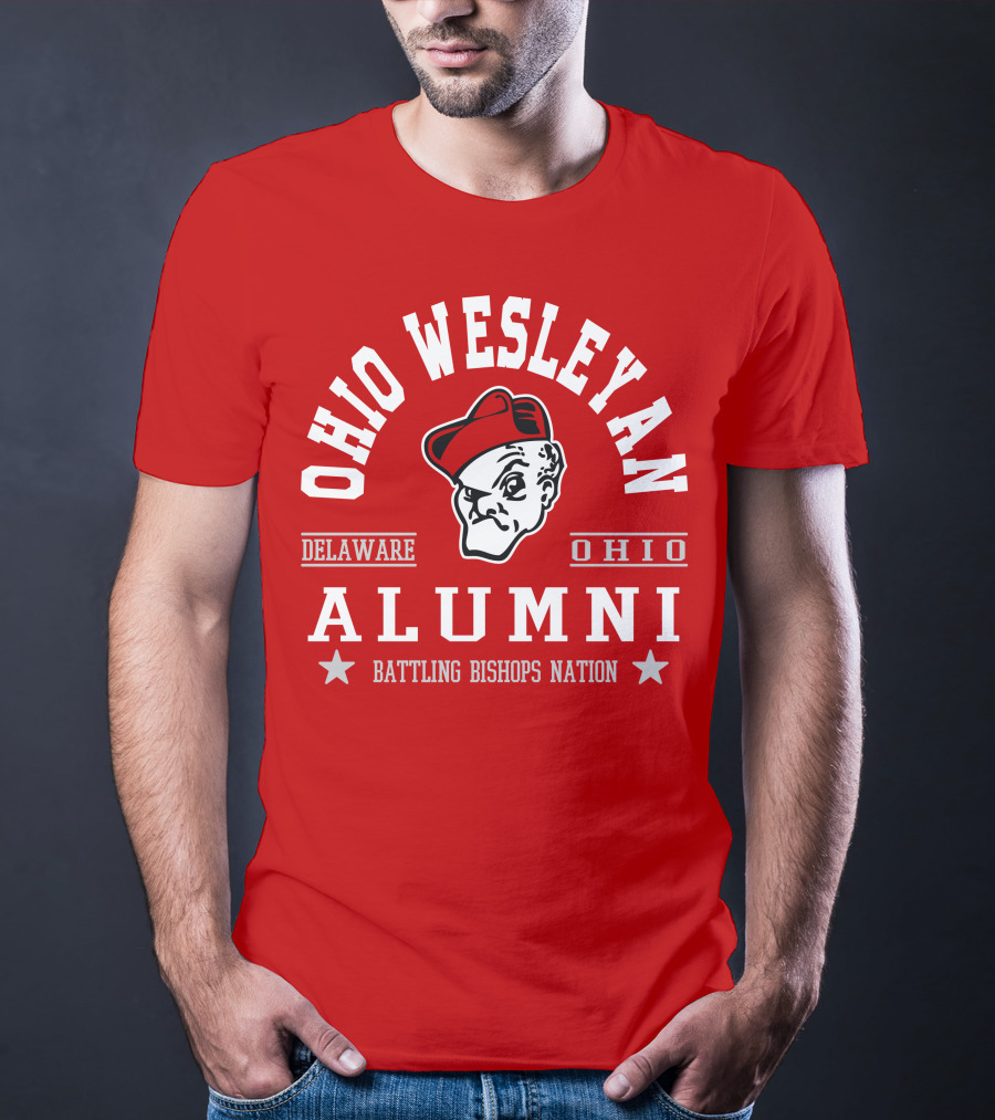 Ohio Wesleyan Alumni Battling Bishops Delaware Ohio Nation T-Shirt