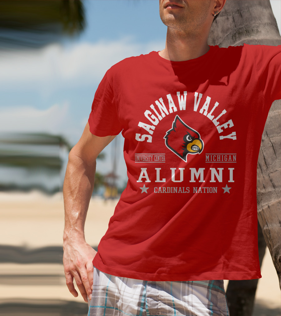 Saginaw Valley Alumni Cardinals Nation University Center Michigan T-Shirt