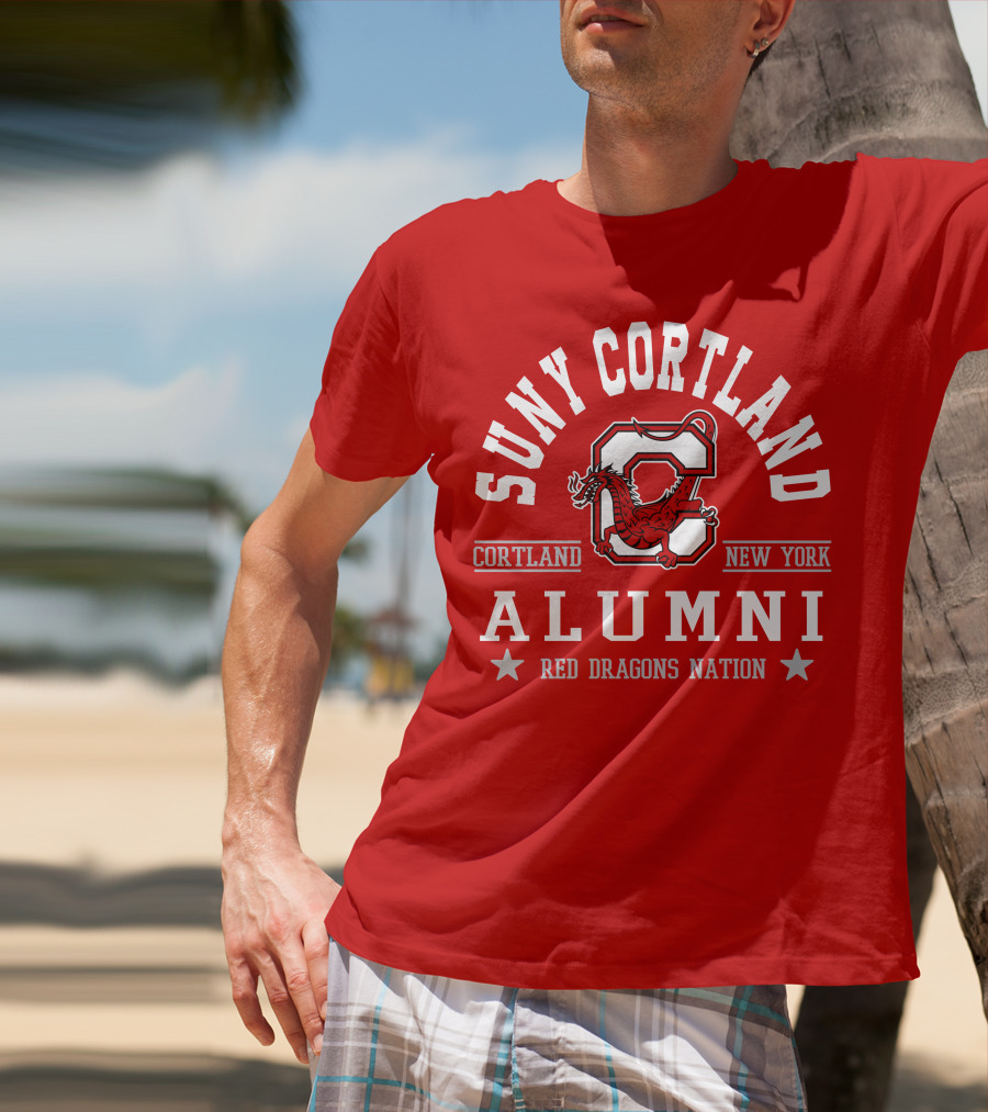 SUNY Cortland Alumni Red Dragons Nation Cortland New York T-Shirt