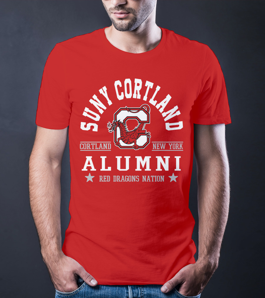 SUNY Cortland Alumni Red Dragons Nation Cortland New York T-Shirt