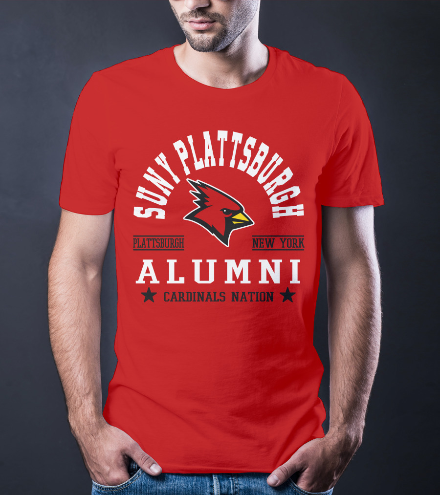 SUNY Plattsburgh New York Alumni Cardinals Nation T-Shirt