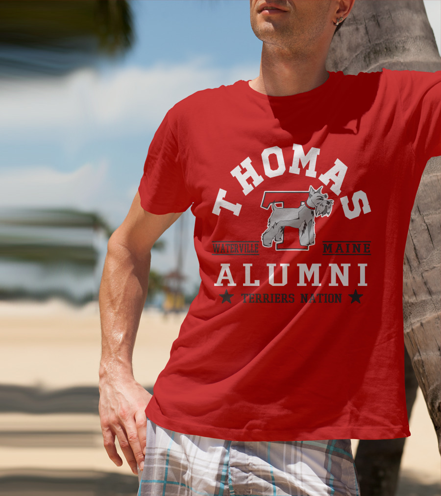 Thomas Alumni Waterville Maine Terriers Nation T-Shirt