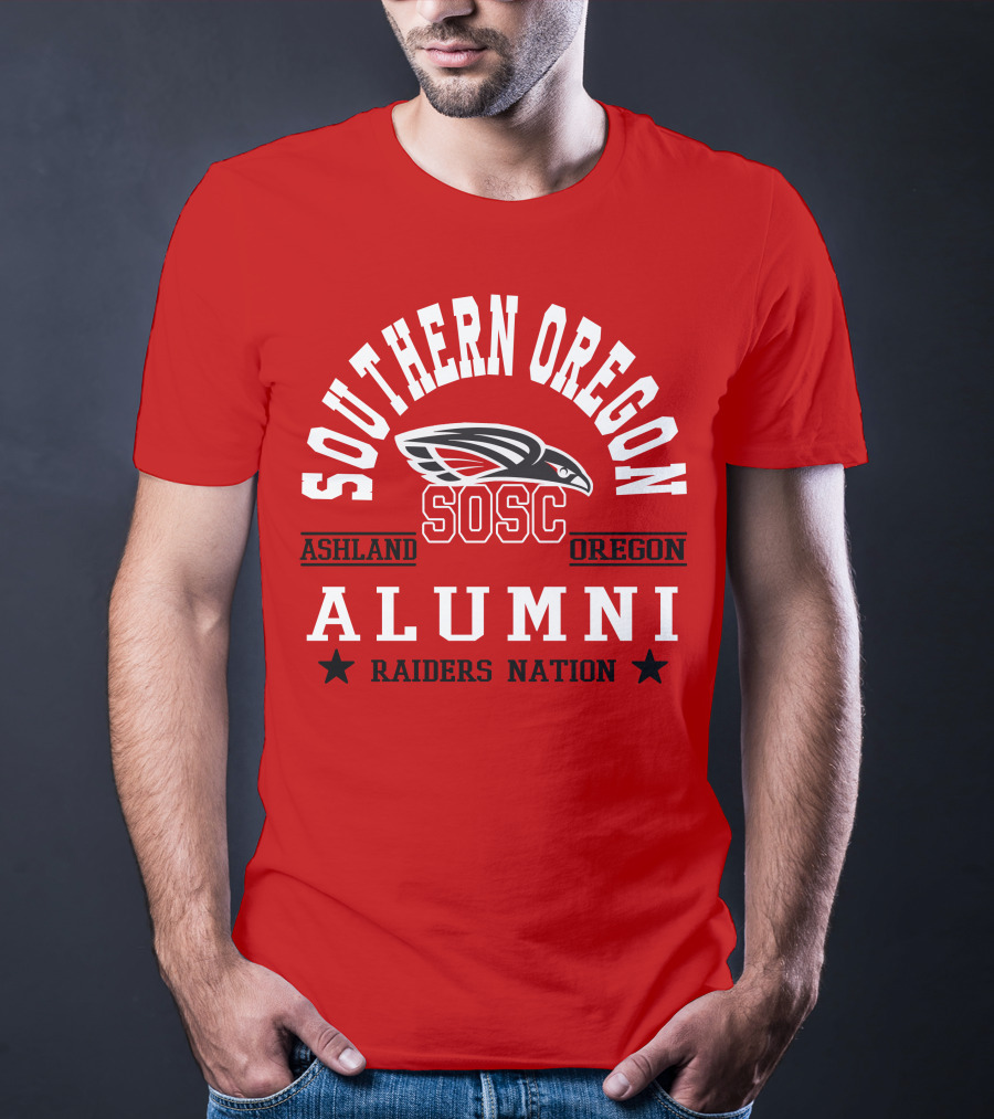 Southern Oregon SOSC Ashland Oregon Alumni Raiders Nation T-Shirt