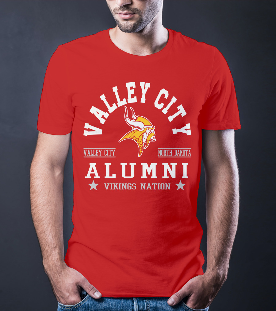 Valley City North Dakota Alumni Vikings Nation T-Shirt