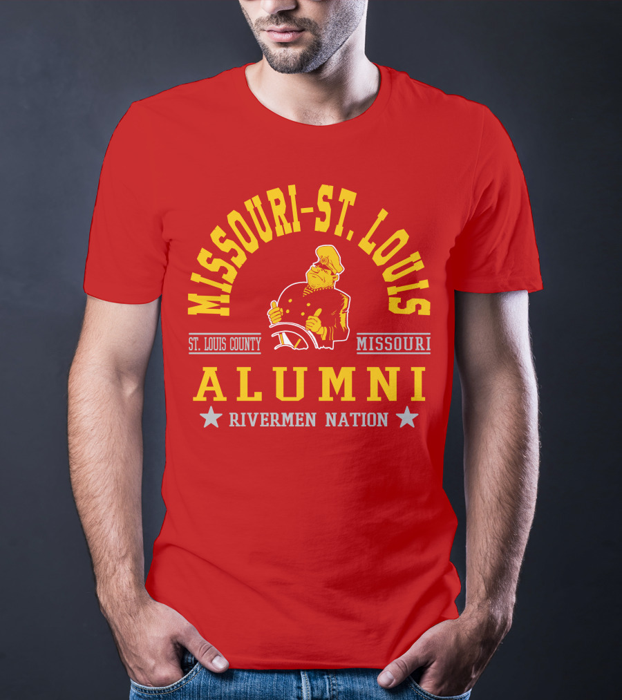 Missouri-St. Louis Alumni Rivermen Nation St. Louis County T-Shirt