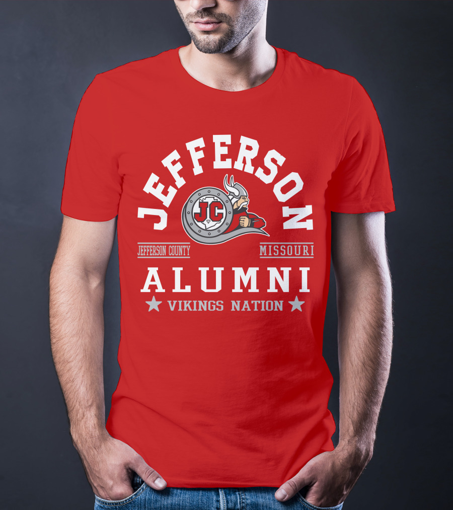 Jefferson County Missouri Alumni Vikings Nation T-Shirt