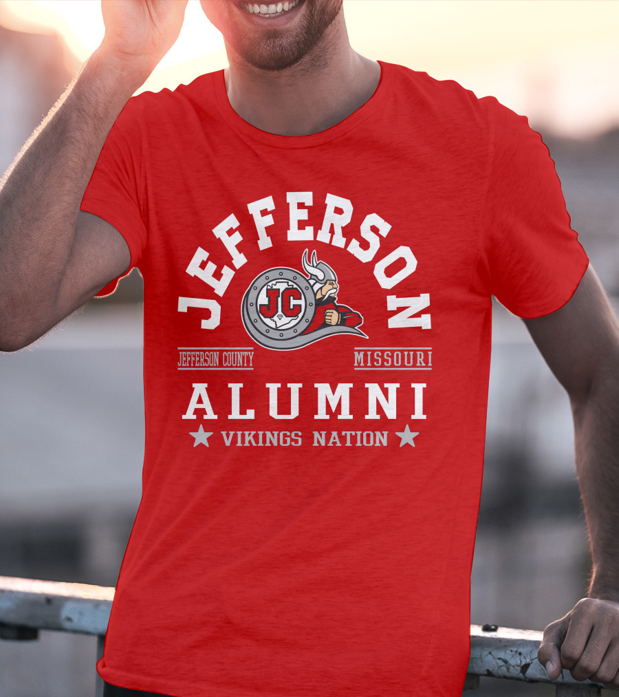 Jefferson County Missouri Alumni Vikings Nation T-Shirt