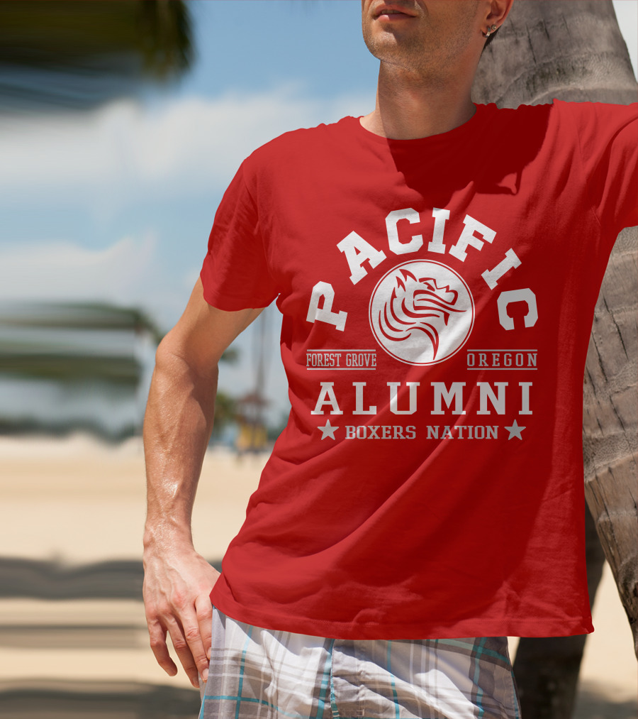 Pacific Alumni Forest Grove Oregon Boxers Nation T-Shirt
