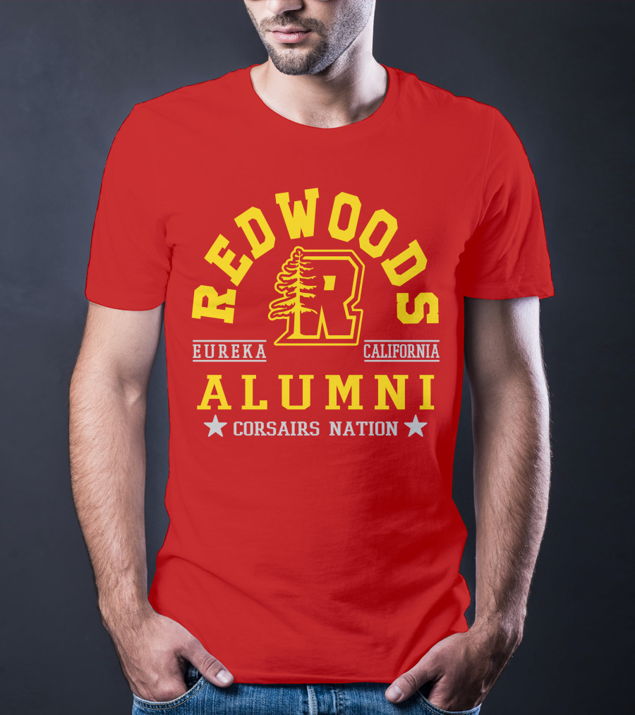 Redwoods Alumni Eureka California Corsairs Nation T-Shirt
