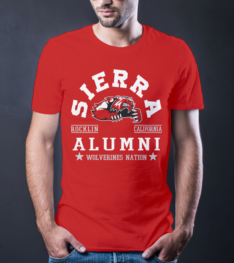 Sierra Rocklin California Alumni Wolverines Nation T-Shirt