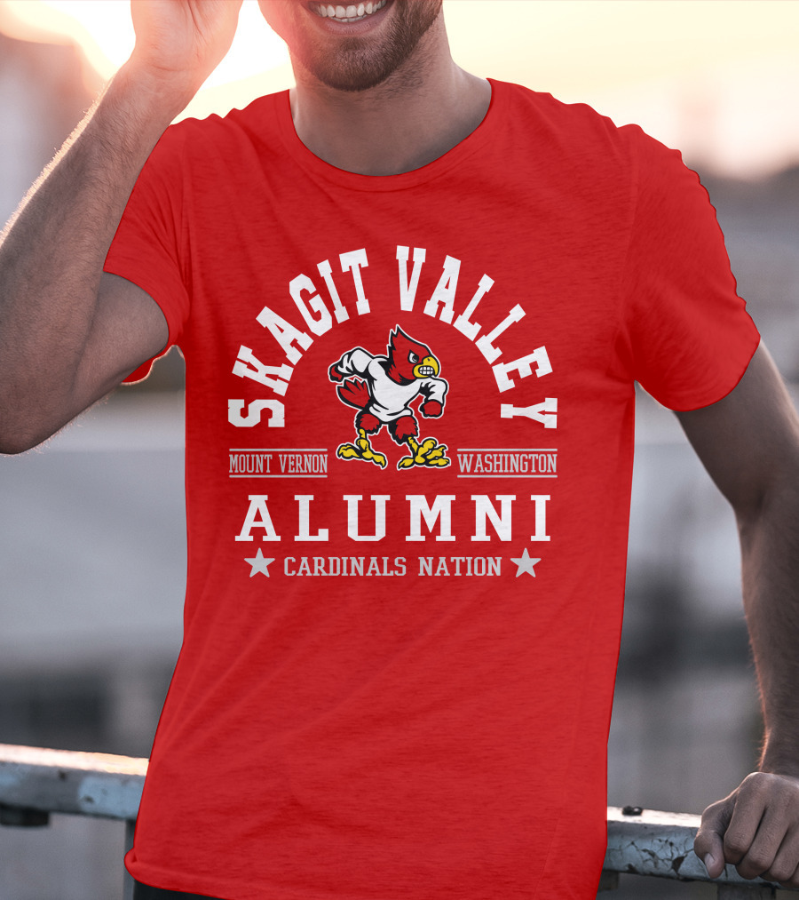 Skagit Valley Alumni Mount Vernon Washington Cardinals Nation T-Shirt