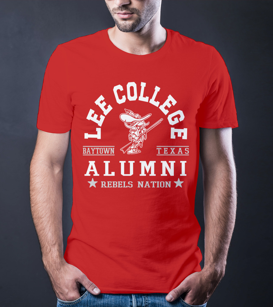 Lee College Baytown Texas Alumni Rebels Nation T-Shirt